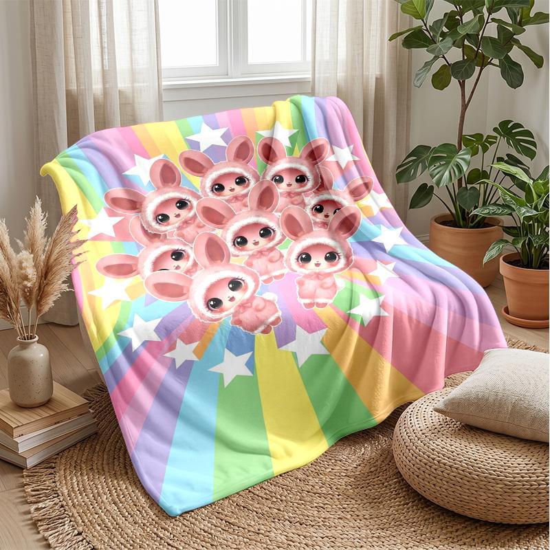 

Cute Bee Flower Design blanket Personalized Name Flannel Blanket Soft Cozy Plush Throw for Sofa Bed Lightweight Home Decor 75x90cm