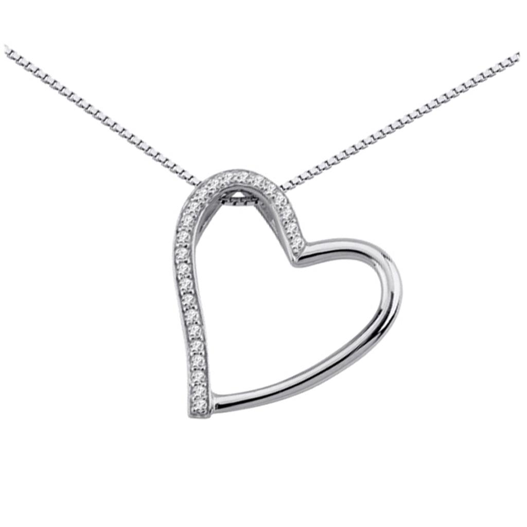 Altesse [K4535] - White 'Love' Silver Necklace