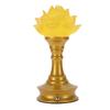 LED Flower Lamp Resin Metal USB Rechargble Buddhistic Lamp Flower Night Light for Display Decoration Faith Supplies