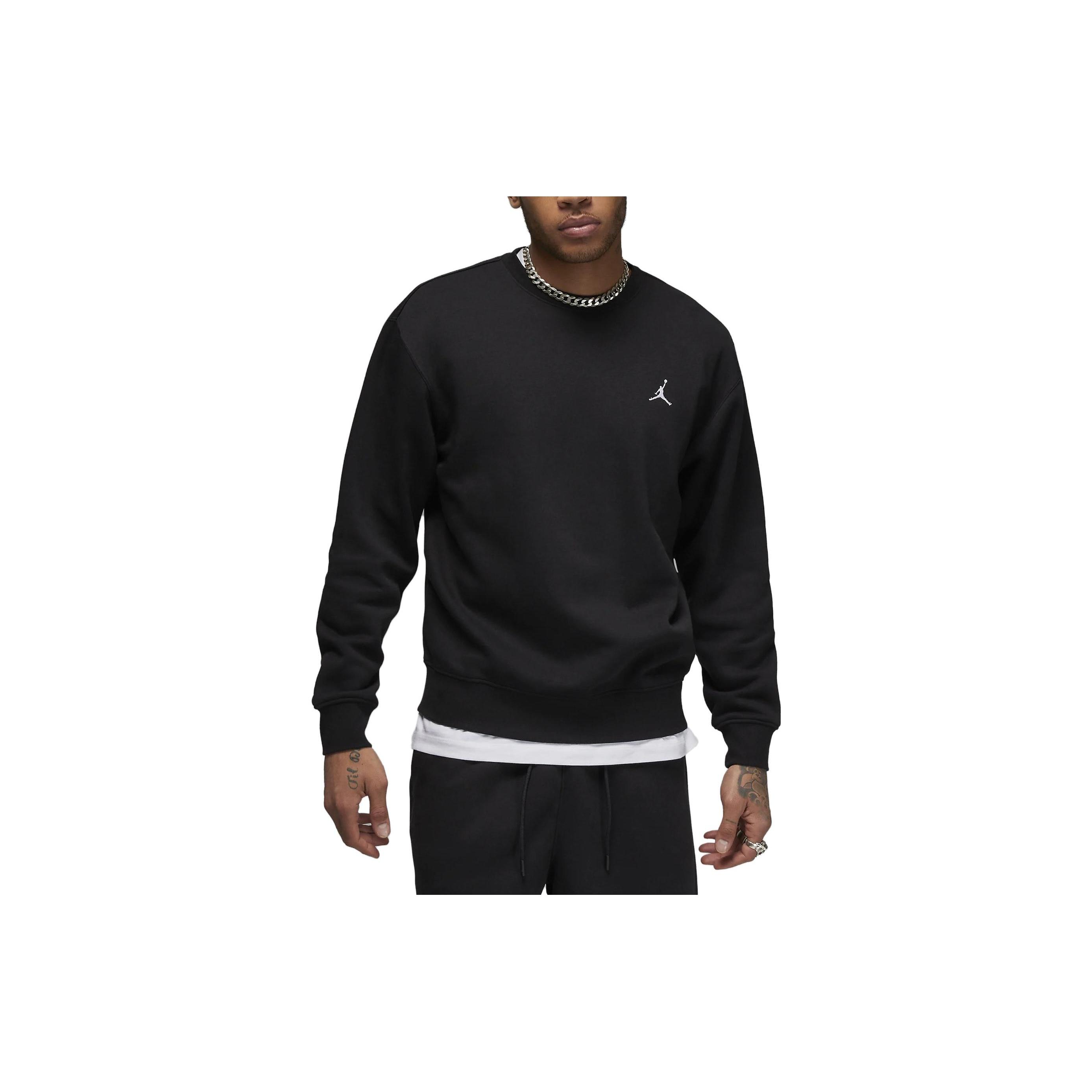 Air Jordan Essentials Fleece Crewneck Sweatshirt  Black  Men s FJ7777-010 S