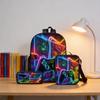 Printed Primary School Students Backpack Schoolbag Messenger Bag Pencil Bag Three-Piece Set