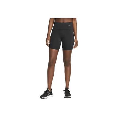 Solid Logo Reflective Design Slim High Waist Shorts Women Shorts Black DX2951-010
