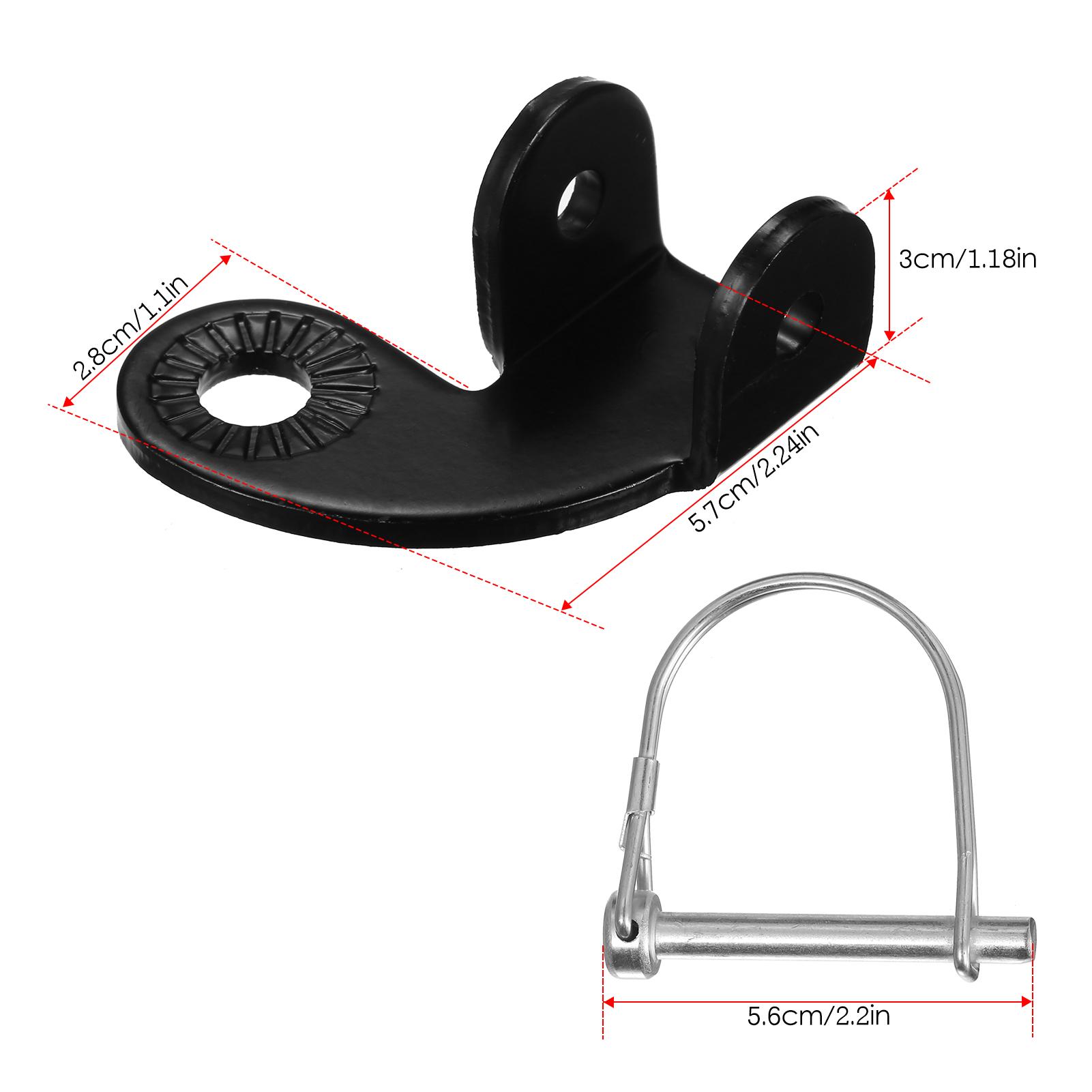 Painter Black Bike Trailer Hitch Bicycle Stainless Steel 12.2Mm Hitch Coupler