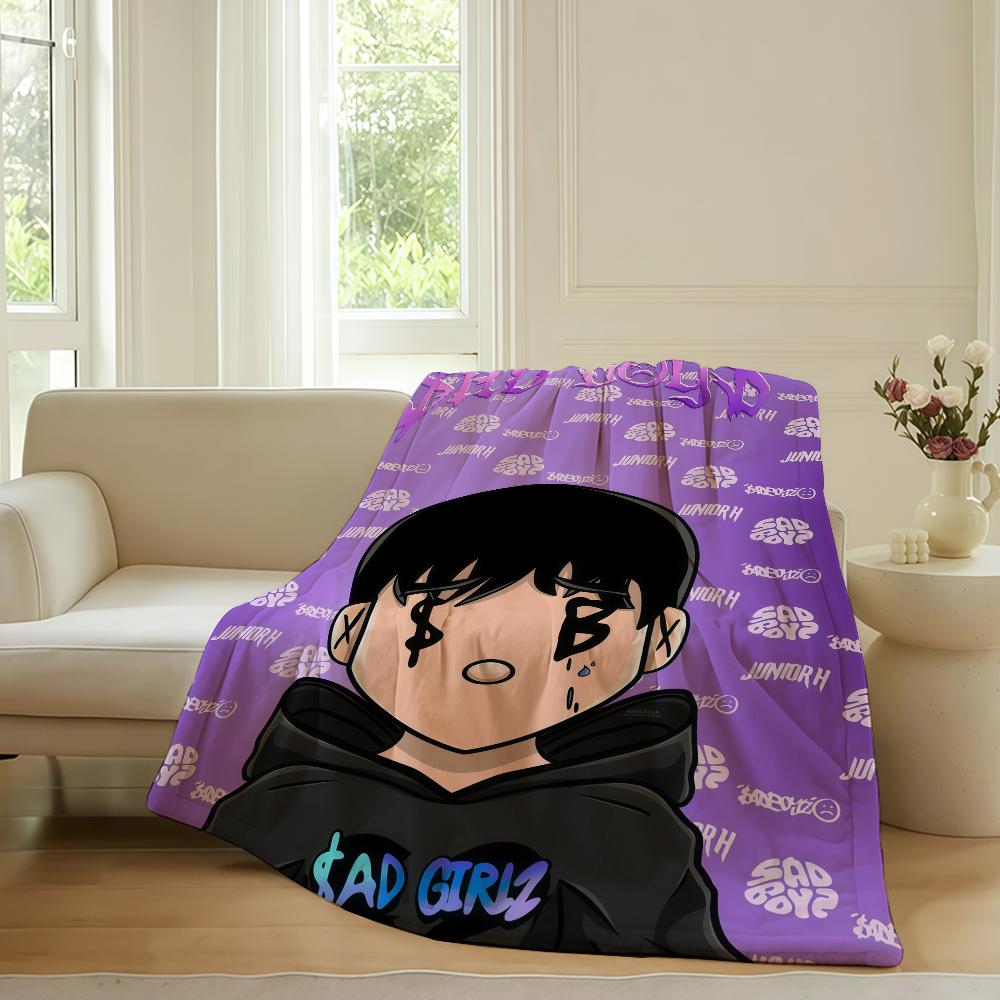 Mexican Singer Junior H Blanket For Sofa Office Bed Plane Travel Sleep Read Relax Camping Soft And Warm