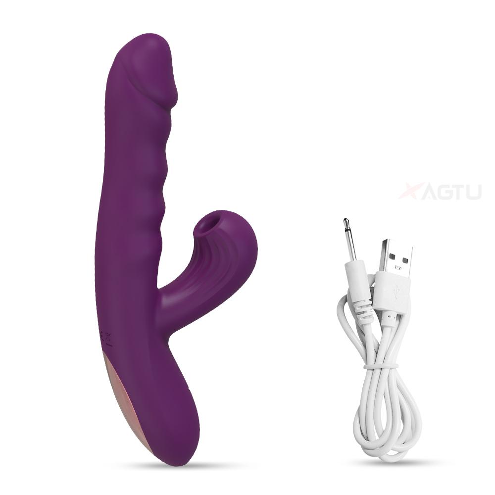 Sucking Dildo Thrusting Vibrator with Female Masturbation Clit Sucker Clitoris Vacuum Stimulator Adult Goods Sex Toys for Women