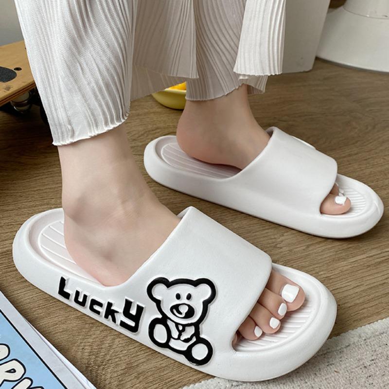 EVA Slippers Couple Summer Home Thick Soft Bottom Sandals Men and Women Indoor Bathing Anti-slip Slippers