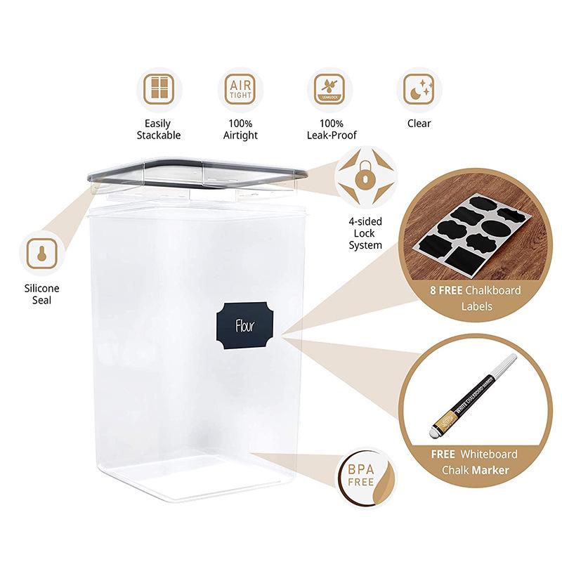 Kitchen Refrigerator Transparent PP Plastic Food Storage and Preservation Box