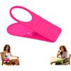 Clip-On Drink Holder - Universal Beach Chair Cup Holder Clip with 1/2 Holder, Secure Your Beverage Anywhere, Portable Desk Bottle Stand for Table