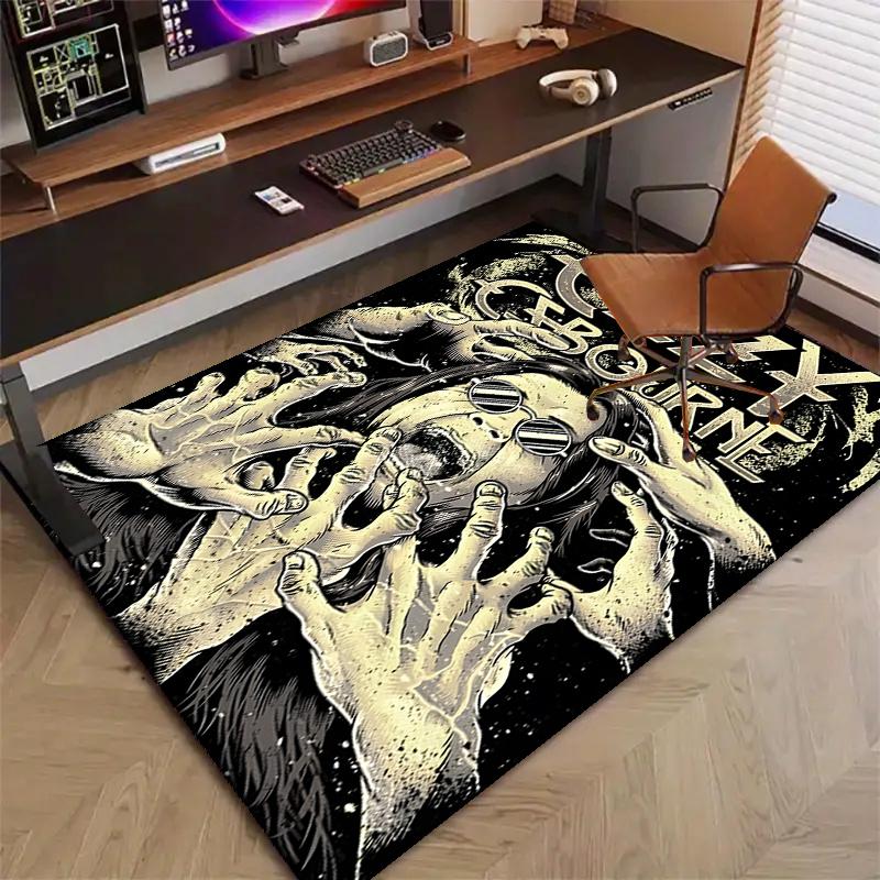 Ozzy Polyester Carpet, Soft Indoor Mat for Office Chair, Living Room, Computer Desk - Decorative Home Office Rug Design
