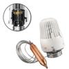 Testa termostatica sensore remoto K Bianca Con tubo capillare da 2 m Compatibile Con Per Valvola di controllo temperatura Heimeier