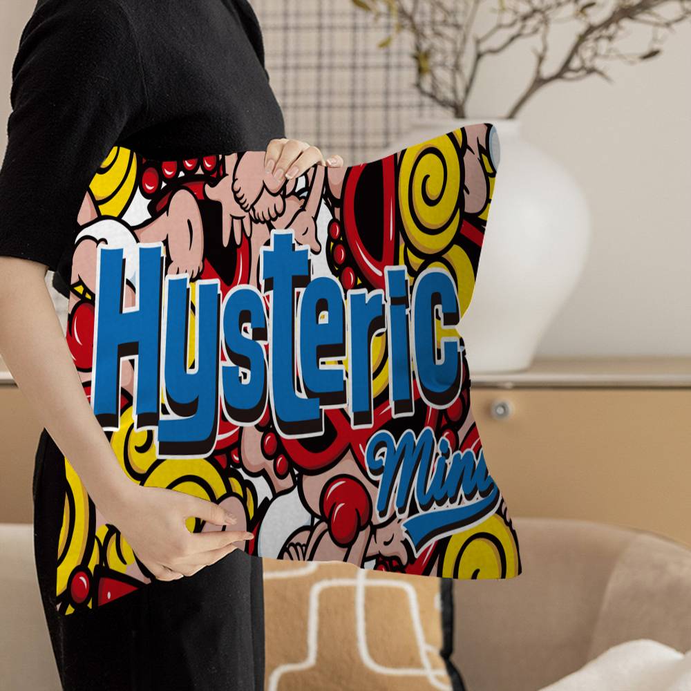 Japan Fashion H-Hysteric M-Mini pillow cover sofa cushion cover home room decoration children gift 12x12Inch