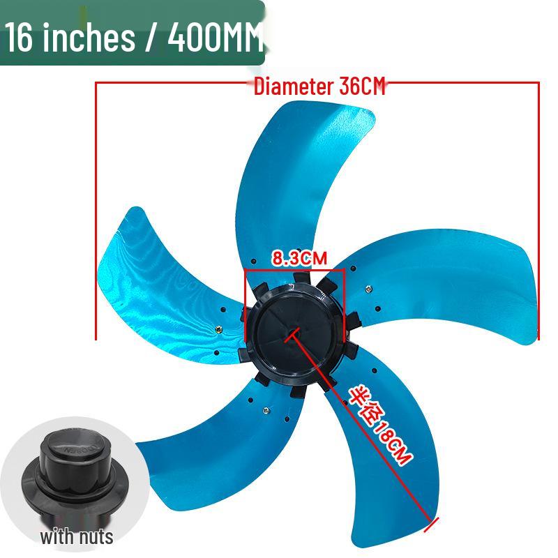 Universal Electric Fan with Thickened Aluminum Blades for Table, Floor, and Wall Mounting - Accessories Included