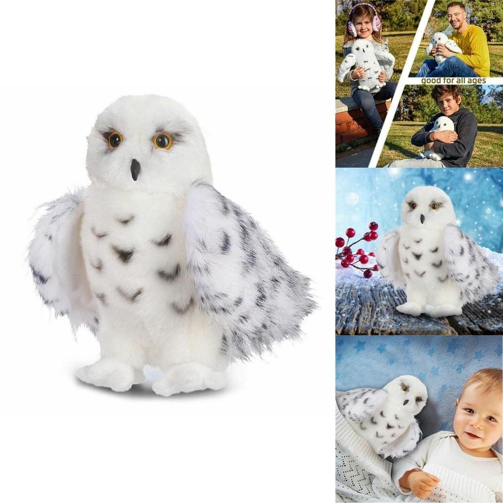 Adorable Wizard Snowy Owl Plush Toy Soft Stuffed Doll For Kids Christmas Gift