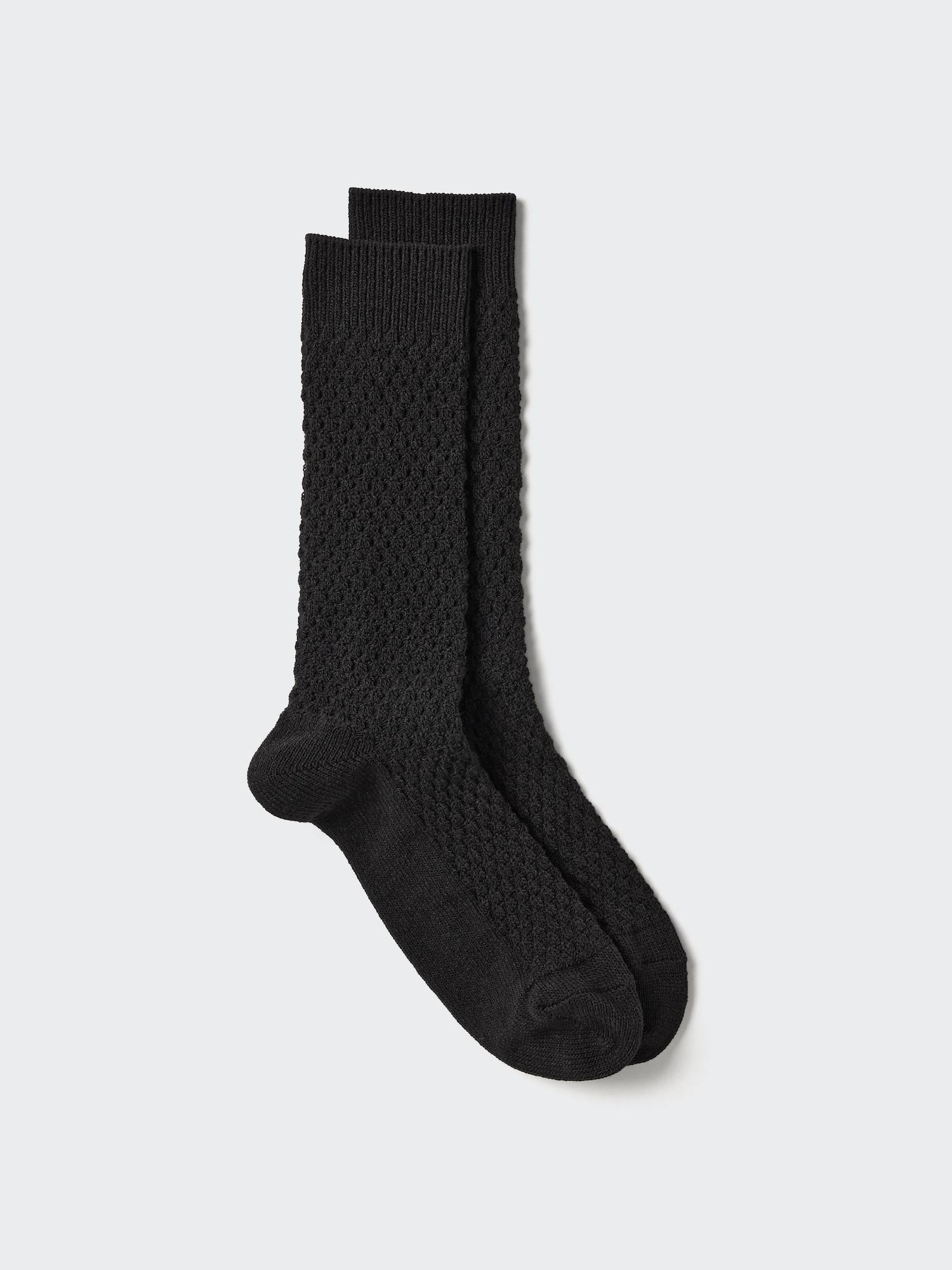 

Uniqlo Heattech Socks Waffle 09 BLACK/2527