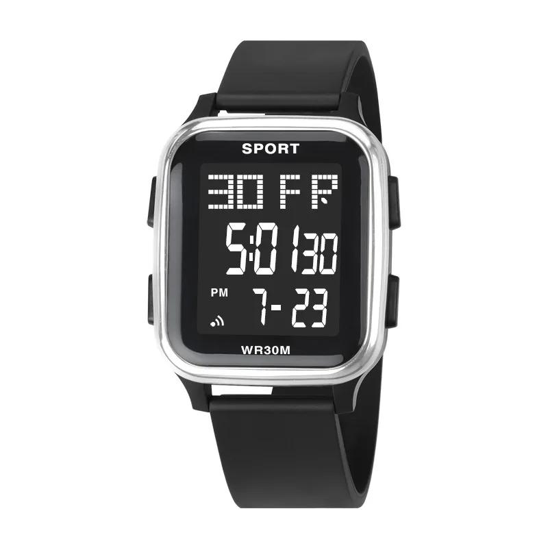 

Спортивные часы для мужчин Водонепроницаемые Многофункциональные Электронные часы Ультратонкие Мужские Светодиодные Цифровые Наручные часы для Мужчины Студента
