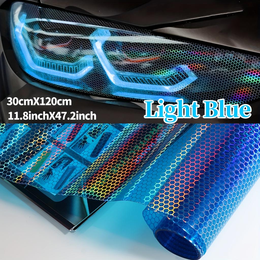 PVC Honeycomb Headlight Tail Light Film | Scratch-Resistant, Durable Vinyl Decal, Color-Changing, Universal Fit for Car Light