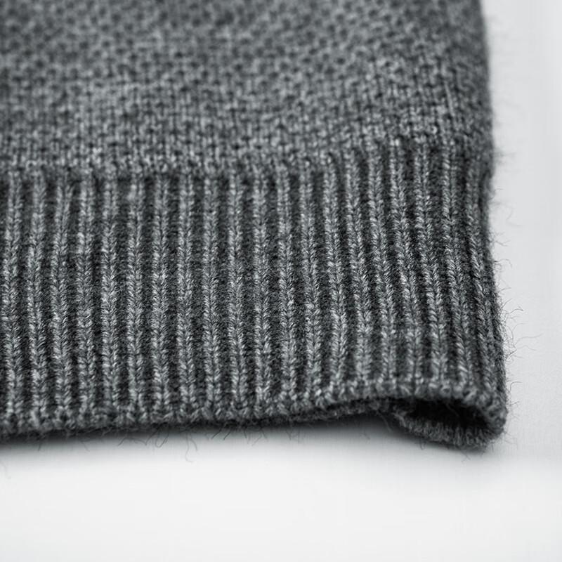 MaoRen Men's Stand Collar Knit Cardigan Sweater