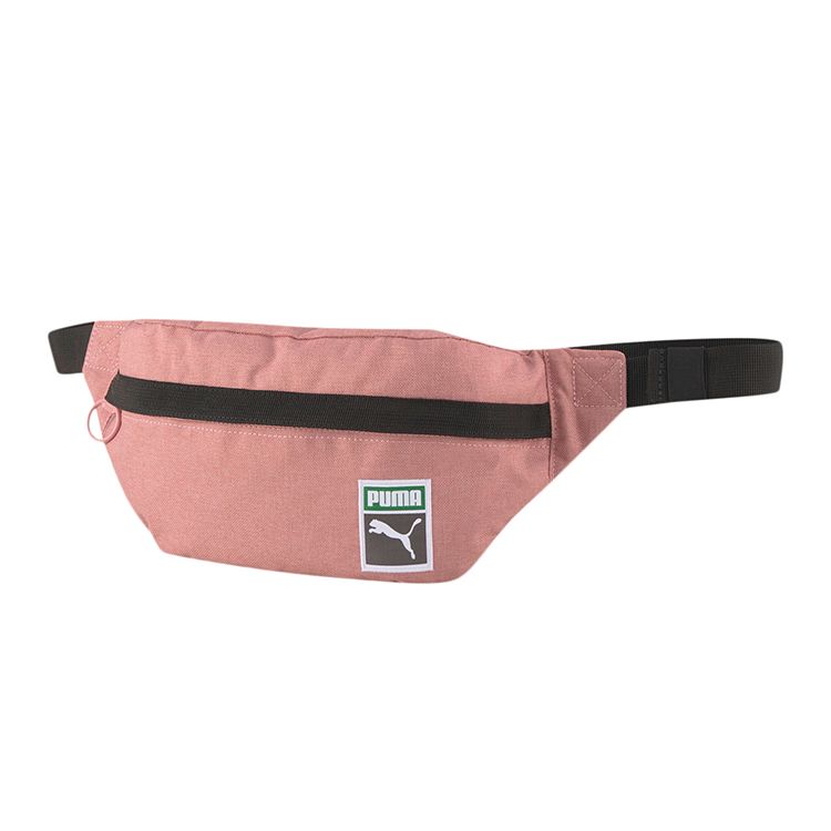 Puma Brand Logo Patch Fashion Versatile Fabric Waist Bag Unisex waist bag Pink 077442-03 Pink