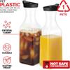 32OZ 1000ML Juice Carafe Plastic Juice Container High Quality Drink Pitchers  for Fridge