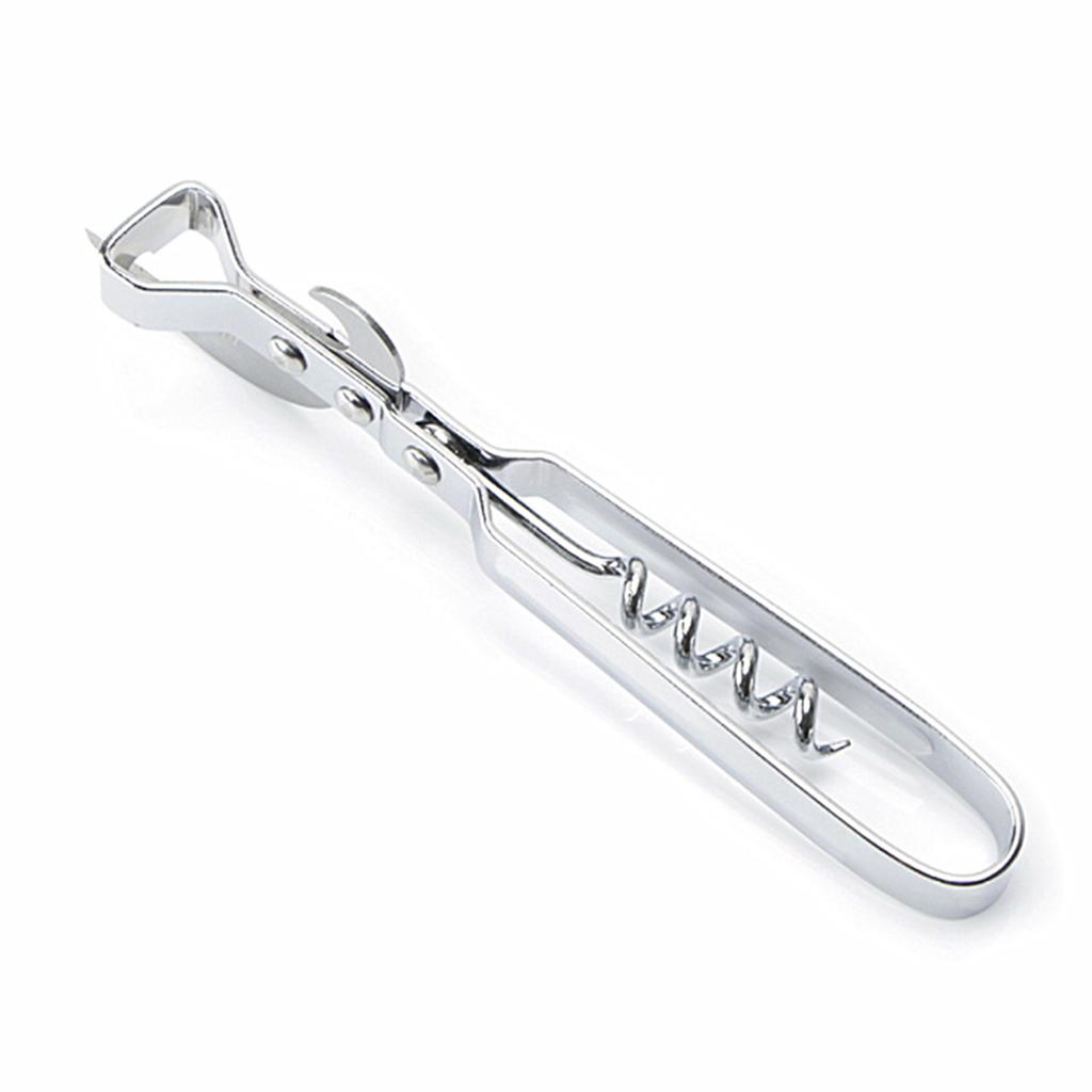 New Multifunctional All Stainless Steel Can Opener Beer Bottle Opener Adjustable Manual Jar Opener Gripper Kitchen Supplies