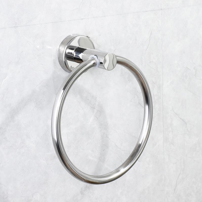 Exklusiver runder Handtuchringhalter aus 304 Edelstahl - Badezimmer Handtuchständer