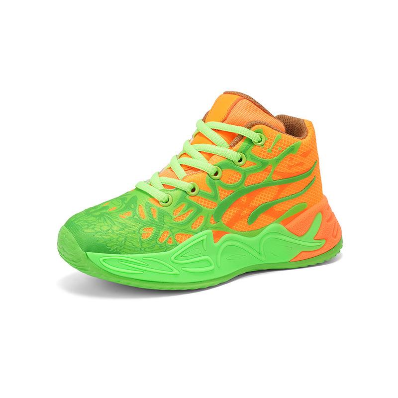 2025 Men's High-Top Waterproof Leather Basketball Shoes - Lightweight, Trendy, Cement Busters for Teens & Boys