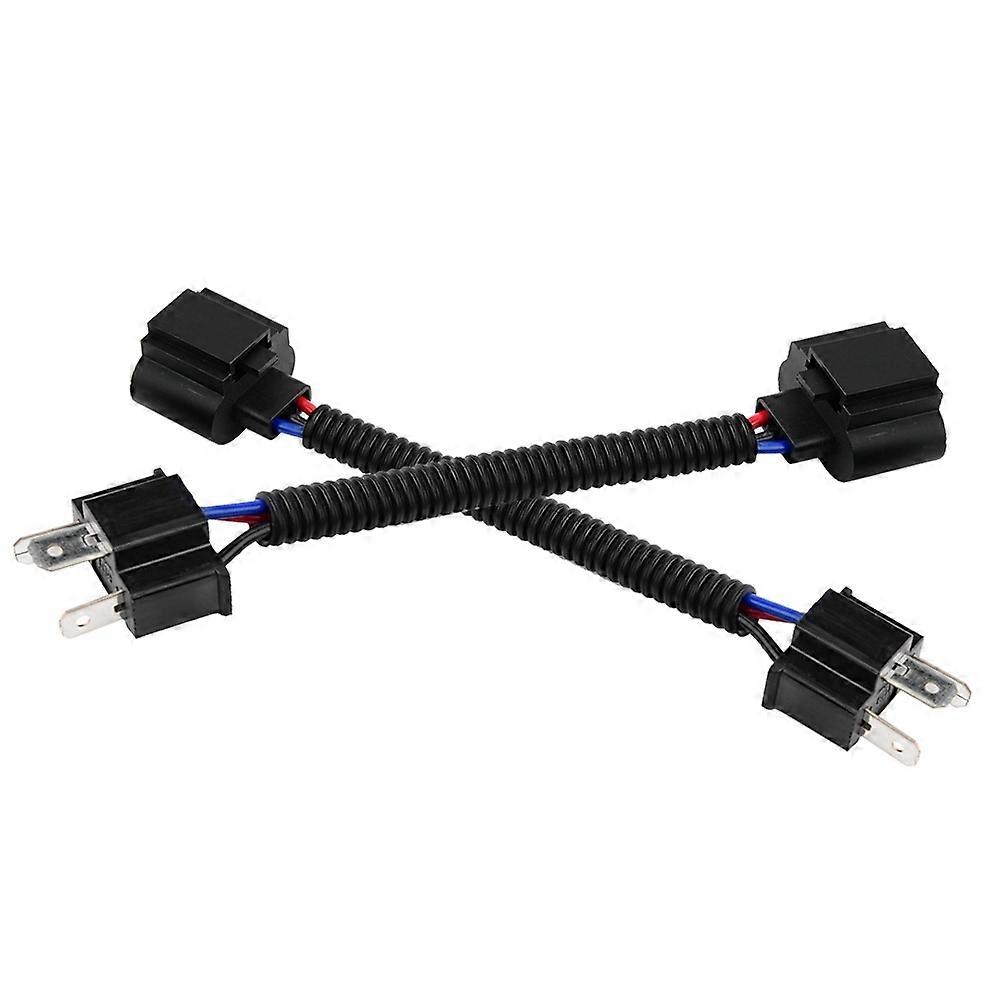 2pcs H4 Male to H13 Female Connector Car Pigtail Wire Wiring Harness Adapters for Ford