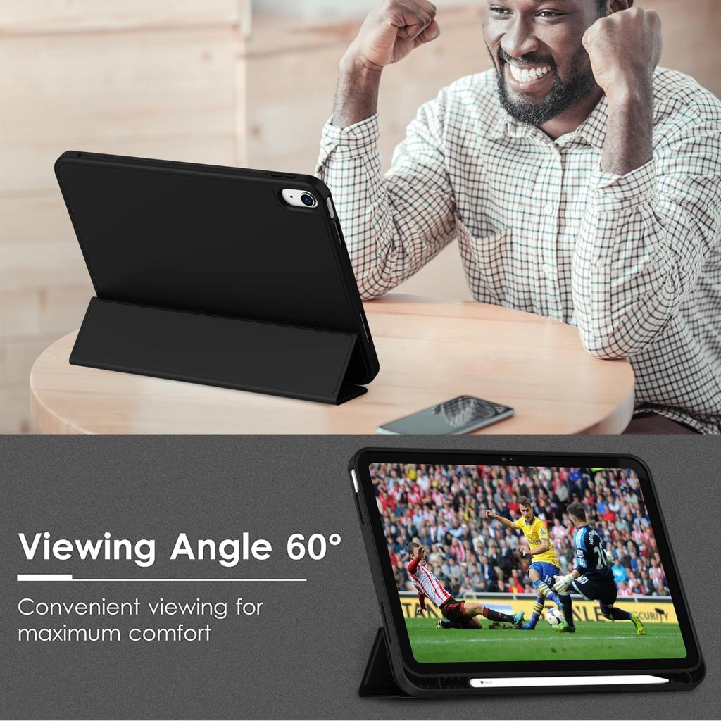 Case for IPad (A16) 11 Inch 2025/iPad 10th Generation 10.9 Inch 2022, Slim Trifold Stand Protective Cover with Pencil Holder