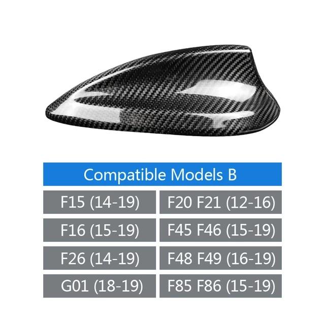 Real Carbon Pattern For BMW M2 M3 M4 123457 Series X1 X3 F22 F30 F34 F80 F87 F32 F36 F82 G11 G20 G12 G30 Shark Fin Antenna Cover