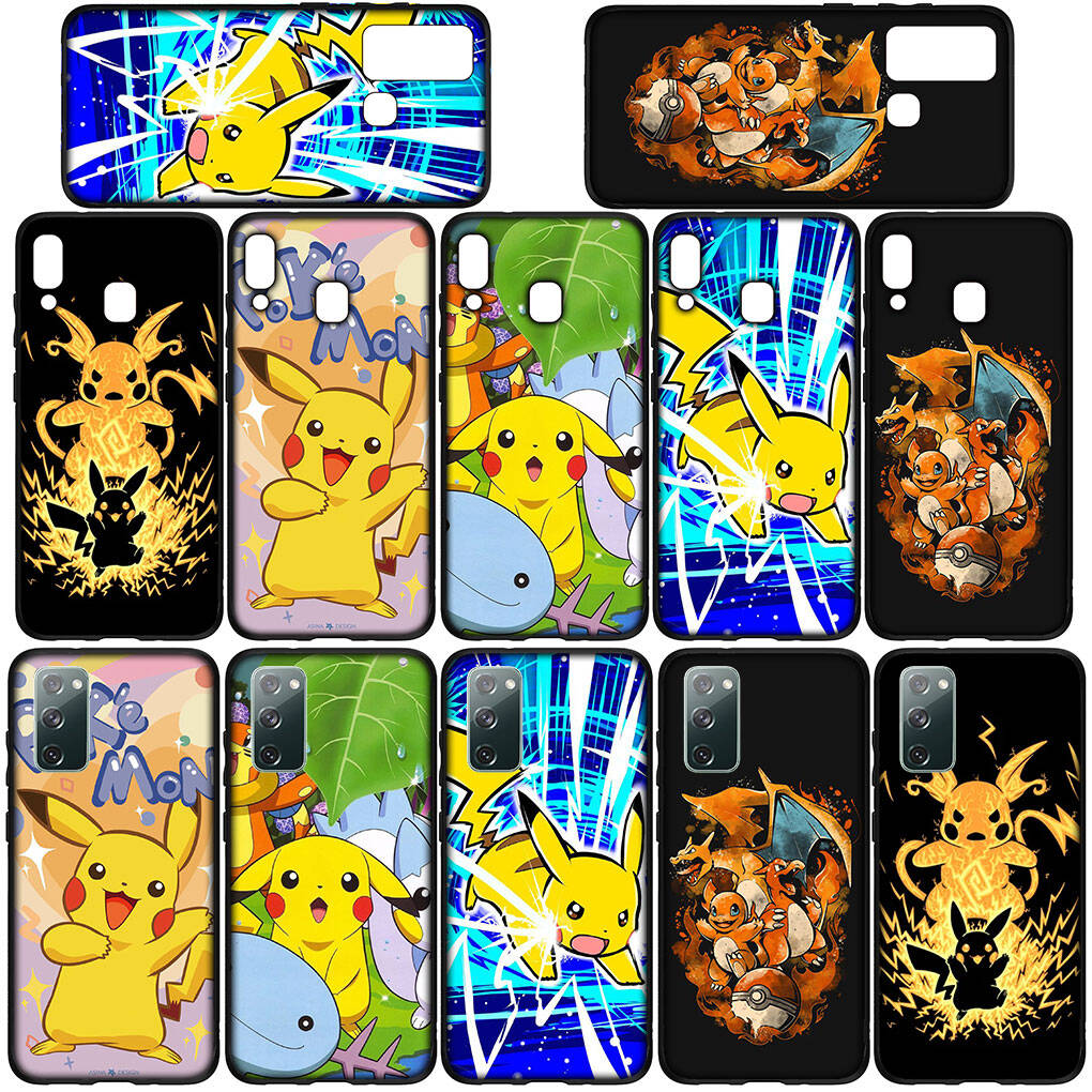Cover for iPhone 17 16 15 Xiaomi Poco Redmi Note 14 13 12 11 Pro 16e Samsung Galaxy S25 S24 S23 OPPO Huawei Charmander Pokemon Pikachu Cute Phone Case