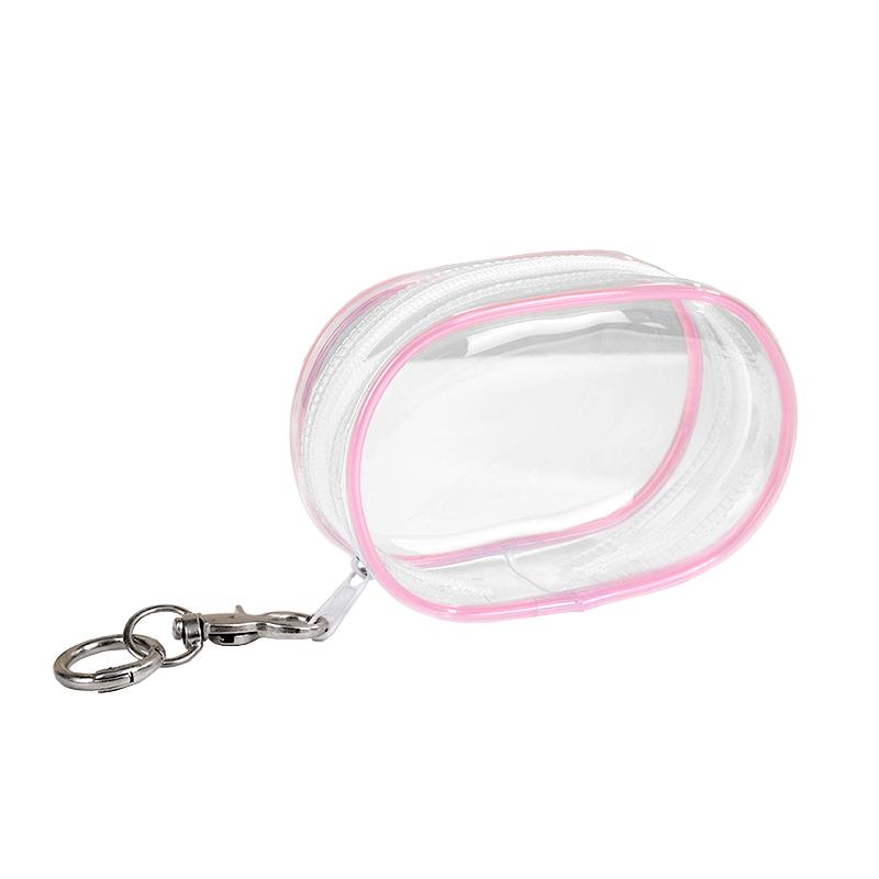 1Pc PVC Transparent Storage Bag Cute Jewelry Wallet Doll Display Out Bag Thickened Keychain Storage Box