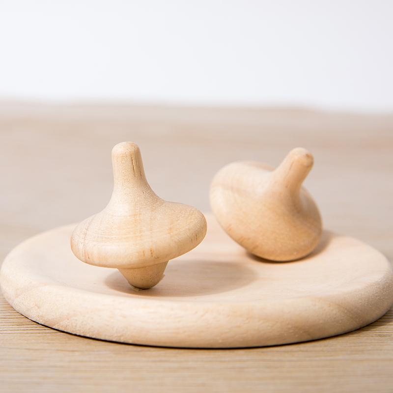 Holz-Kreisel für Kinder – Manuelle Holz-Kreisel, Spielzeug für die frühe Kindheit, Lernspielzeug, Deko zum Selbermachen, Geschenkidee für Kinder