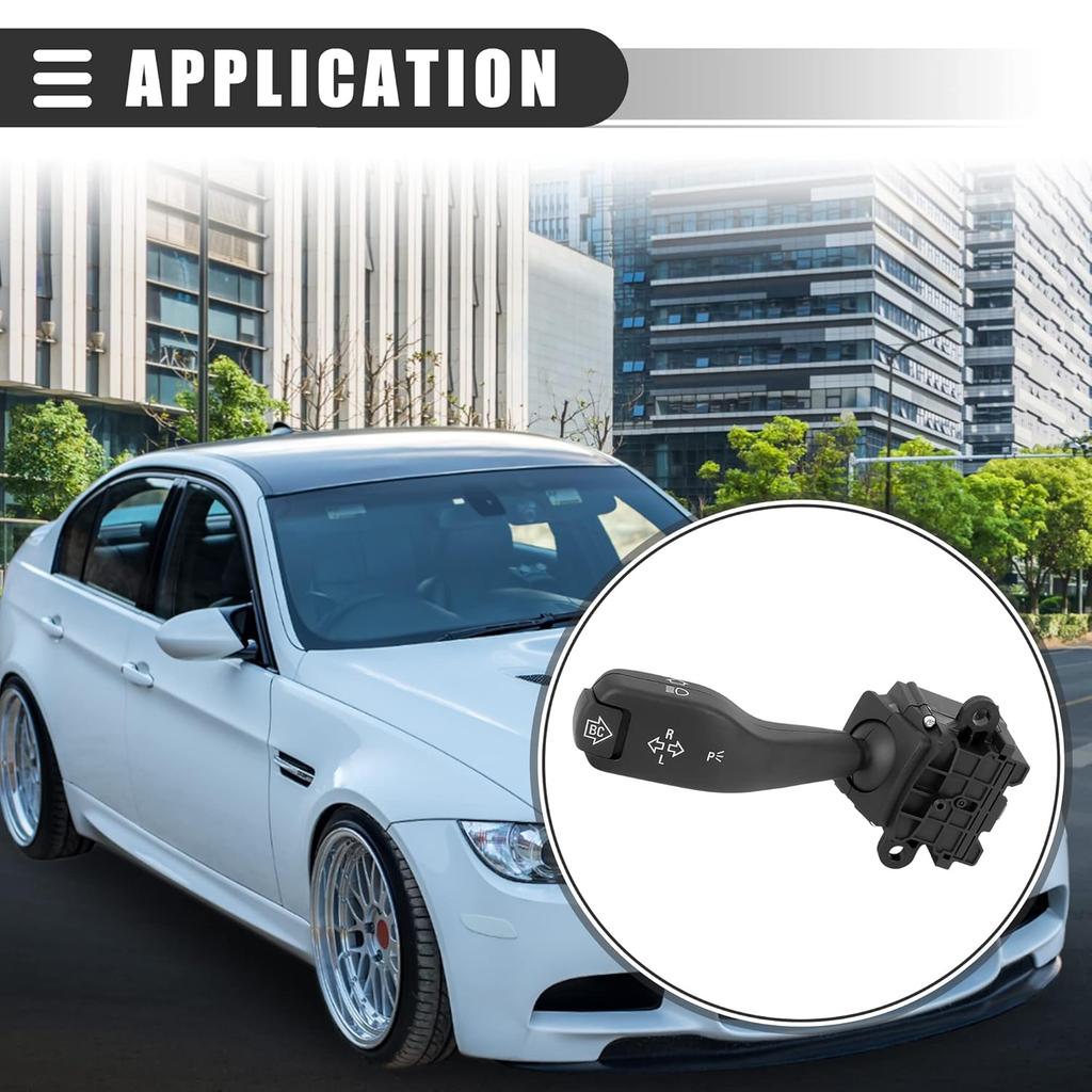 Motoforti Car Steering Switch,Multifunction Combination Switch,for BMW M3 2001-2006,Plastic,61318363668,Black