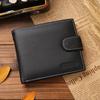 Men Vintage Short Leather Wallet Multi-Card Slots Credit Card Holder Coin Purse