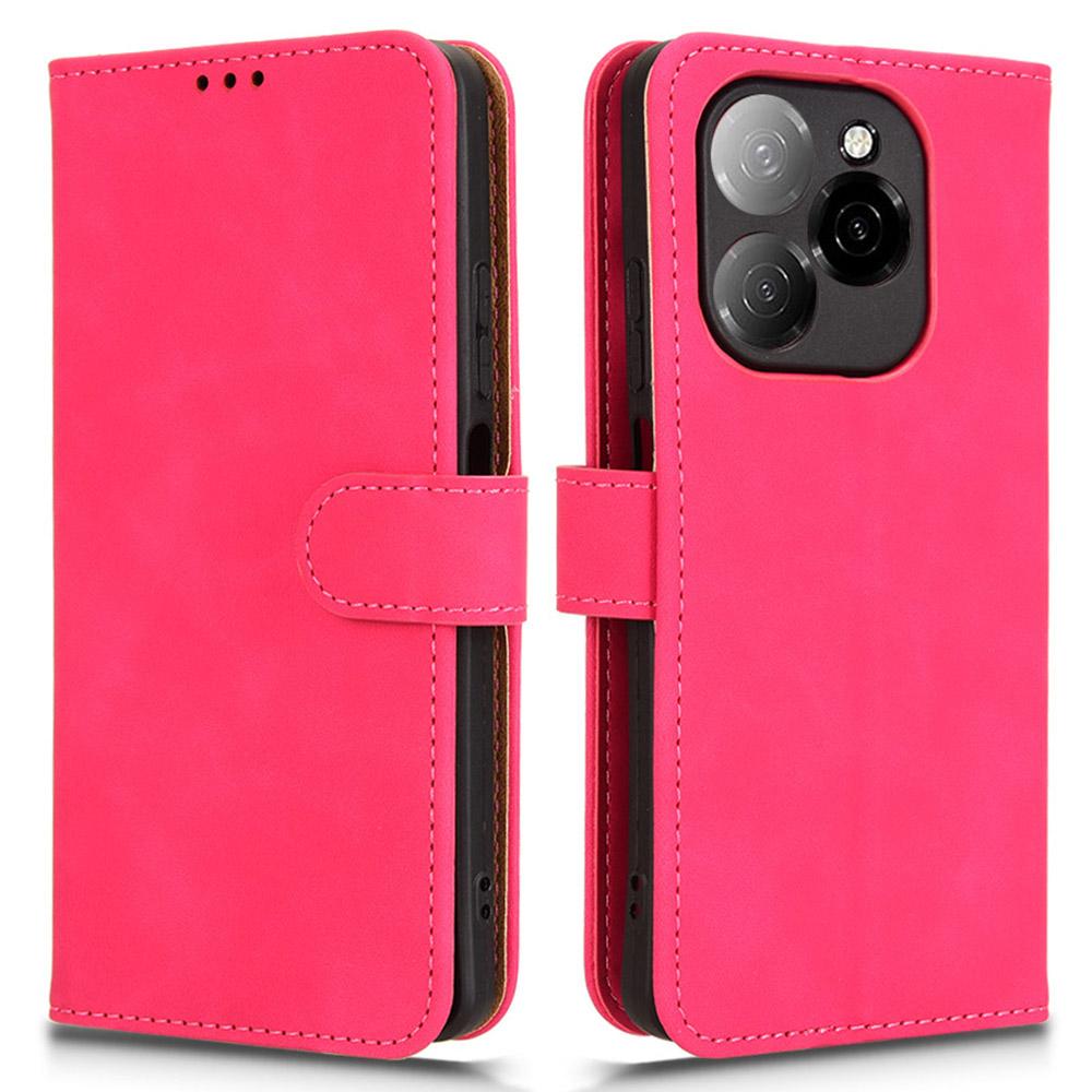 For TECNO Spark 20 Pro 5G Leather Case Skin-Feel Anti-Drop Wallet Flip Phone Cover