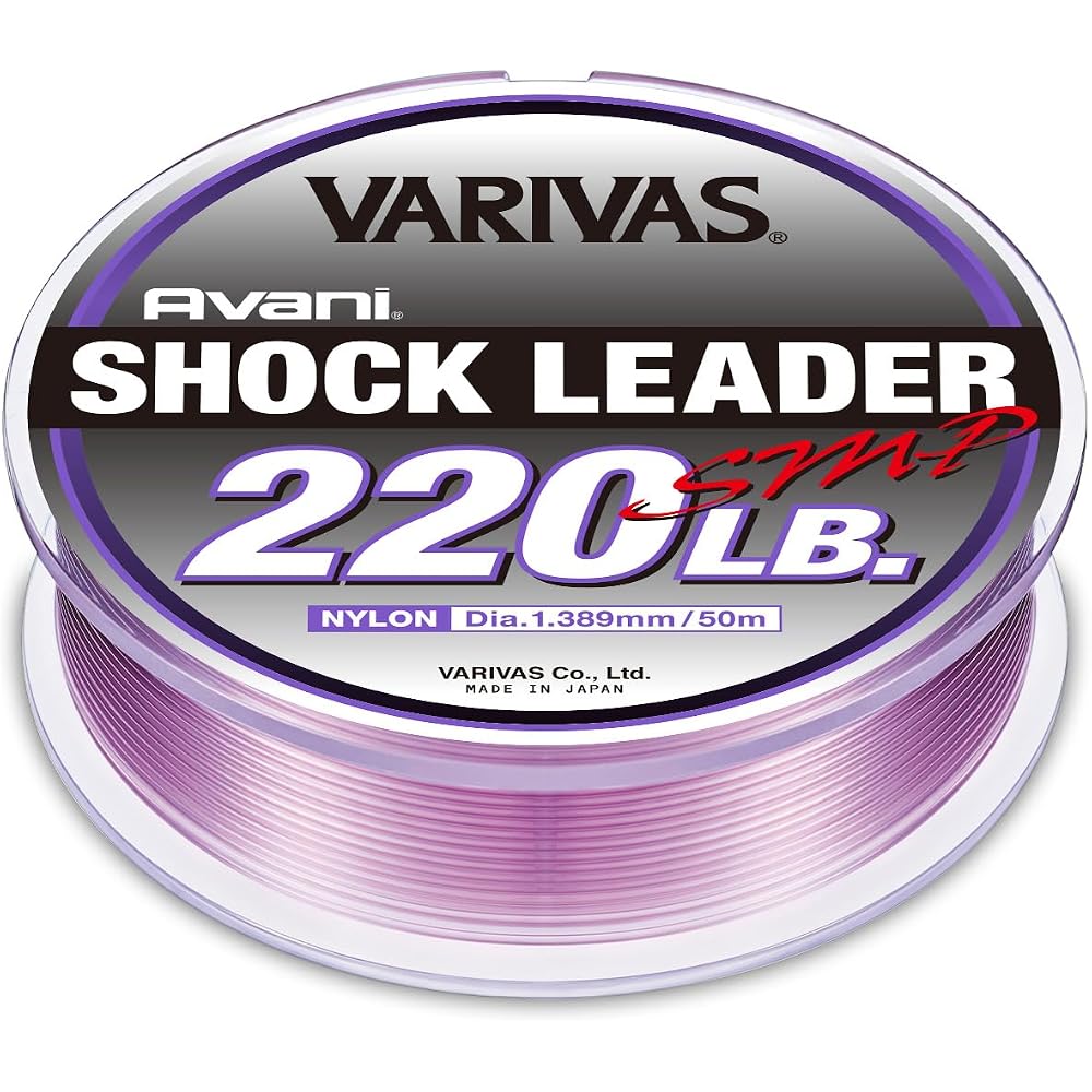 Varivas Abani Shock Leader Nylon Natural Violet 50m 100LB Fishing Line
