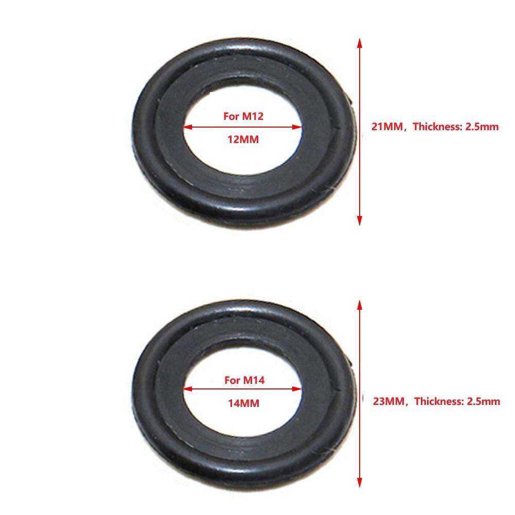 50/100pcs Drain Gasket Sealing Ring For Ford 12616850 3536966 1005593 12/14mm Oil Drain Sealing Ring Repair Accessories
