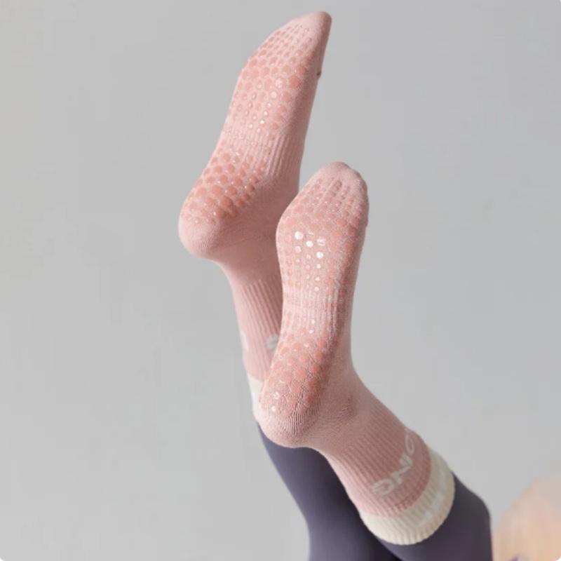Șosete de yoga Bumbac în dungi casual șosete de Pilates respirabile Silicon anti-alunecare Fitness antrenament de gimnastică Dans șosete de sport