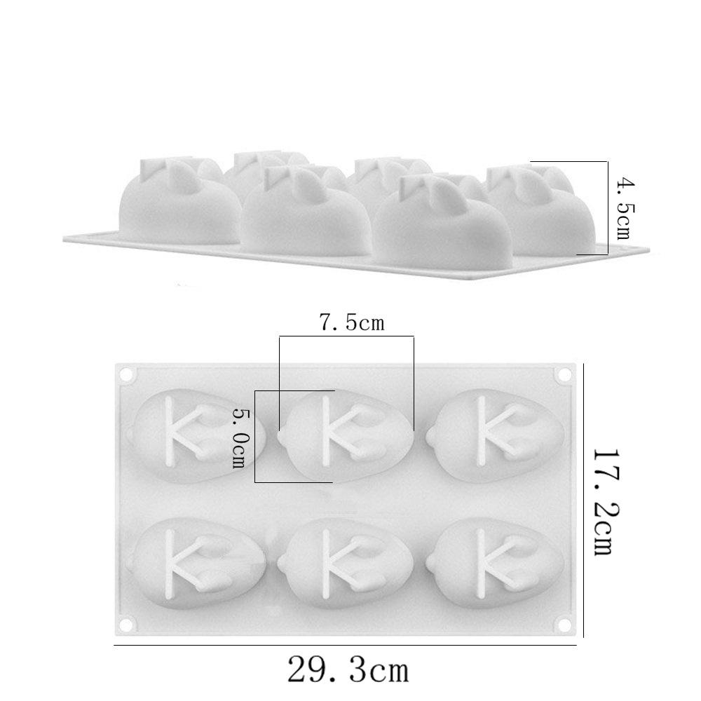 1 Stk. Ostern 6 Internet-Berühmtheit Hase Silikonform Feiertags-Puddingkuchen Backform Eisbacken DIY Kuchenherstellungsform