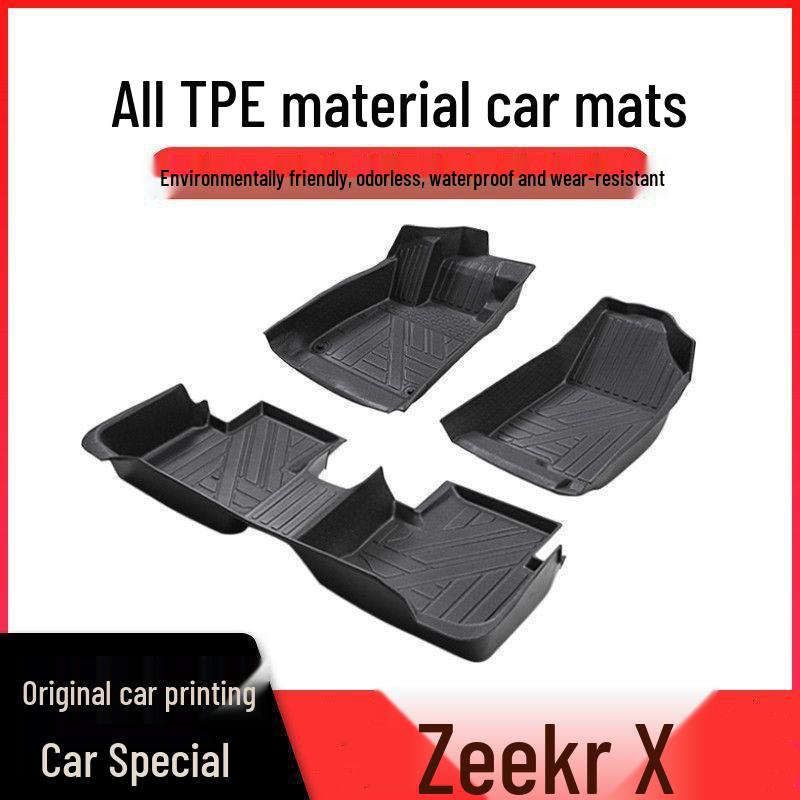 Zeekr X TPE Floor Mats: Full Coverage for 2023-2025 Four/ Five-Seater Models