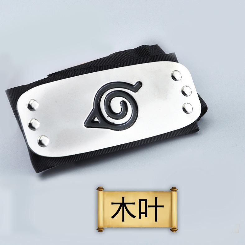 Naruto Shippuden Anime Cosplay Forehead Headband Uzumaki Uchiha Sasuke Kakashi Action Figur Headband Toy Model Cos Juguetes Gift