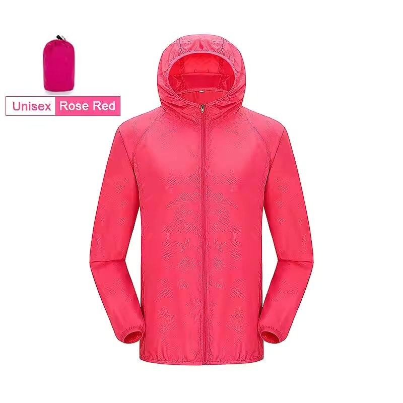 Unisex Hiking Jacket Men Women Waterproof Quick Dry Camping Windbreaker Trekking Fishing Rain Coat Outdoor Anti UV Clothes