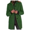 Women's Casual Fashion Solid Color Stand Collar Single Breasting Coat