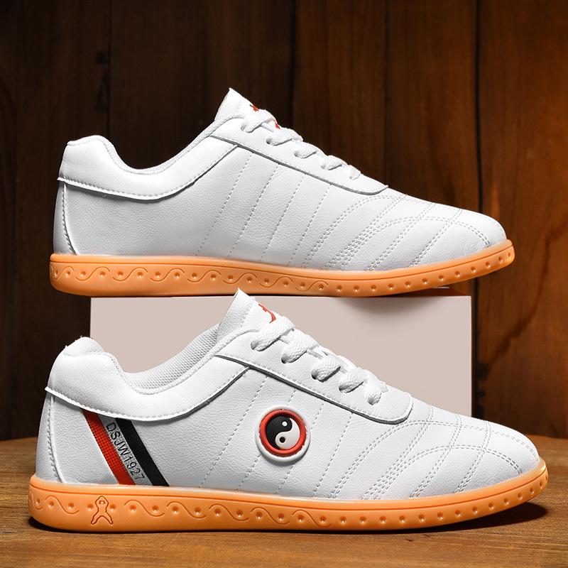 Chenjiagou Tai Chi Kung Fu Sports Shoes: Genuine Leather Martial Arts Training Footwear for Men & Women