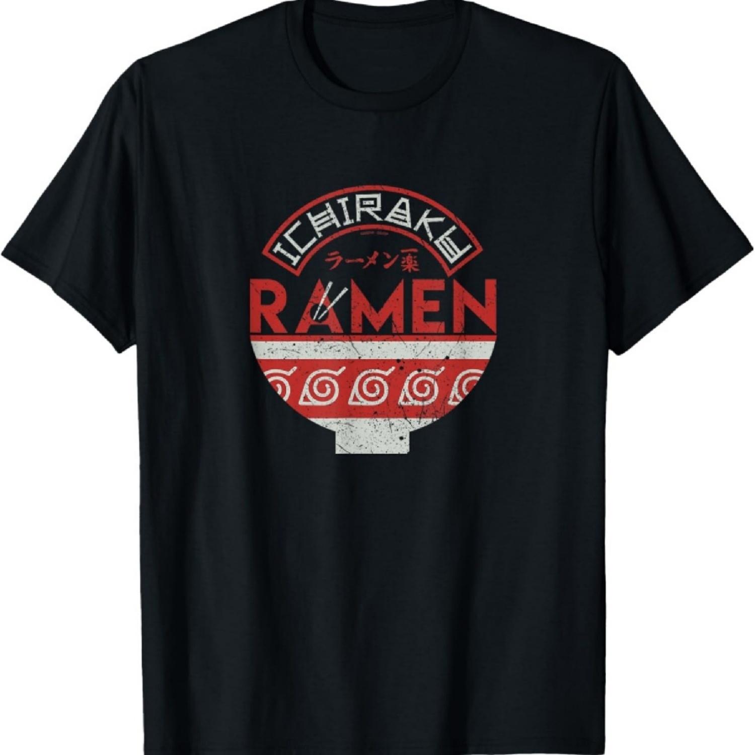 

Naruto Shippuden Ichiraku Ramen Bowl Logo Anime T-Shirt M чорний