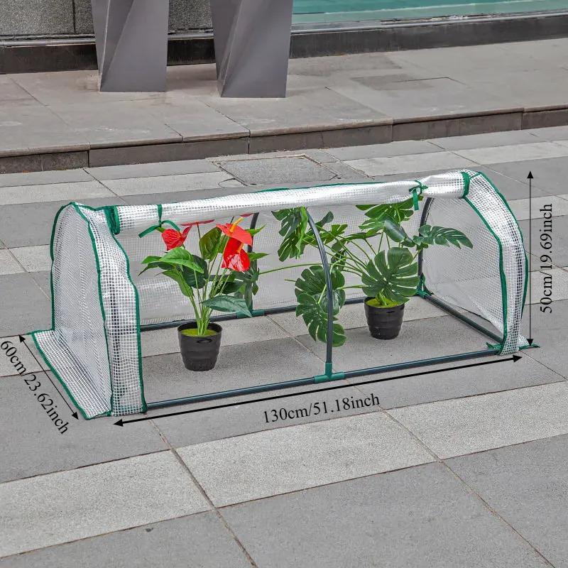 Transparent Plastic Greenhouse - Manually Installed Indoor/outdoor Plant Tents for Flowers and Vegetables, Plant Growth Bags