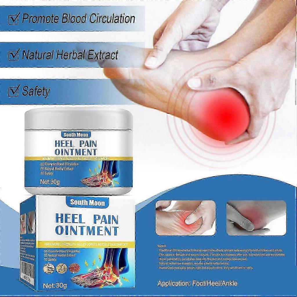 2 Pieces South Heel Pain Paste Heel Spurs Pain Relief Rigid Arch Strain Pain Massage Crea
