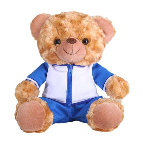 Plyšový medvídek absolvent 2025 s talárem, čepicí a střapcem, roztomilý hnědý absolvent