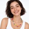Resin Colorful Fish Necklace Ceramic Beaded Necklace Lovely Fish Charms Pendant  Vacation