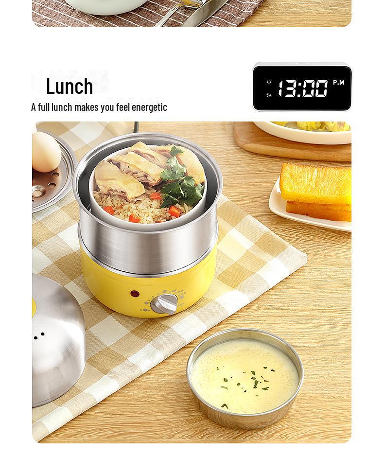 304 Stainless Steel Double-Layer Egg Steamer with Timer & Auto-Off - Household Breakfast Machine